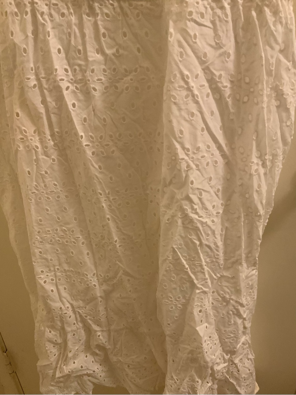 Plus Size White Eyelet Dress - Picture 3 of 7
